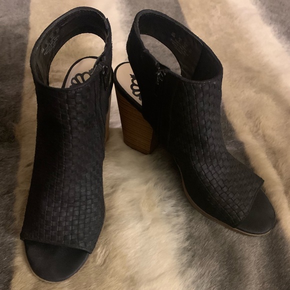 fergalicious open toe booties